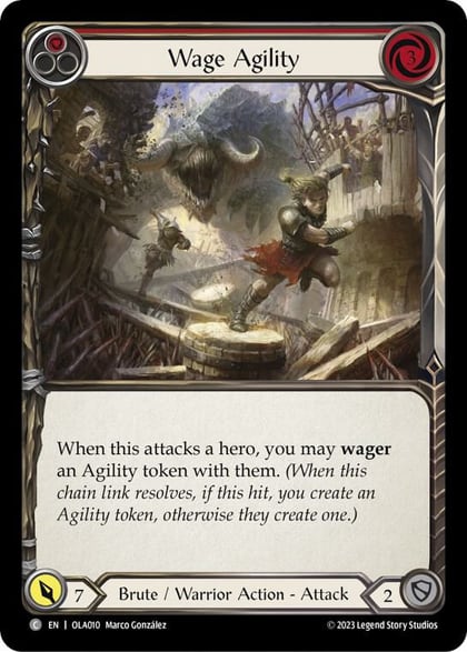Wage Agility (Red), Blitz Deck: Heavy Hitters - Olympia OLA010