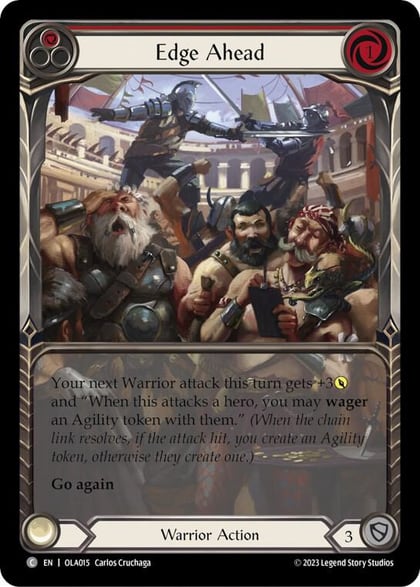 Edge Ahead (Red), Blitz Deck: Heavy Hitters - Olympia OLA015
