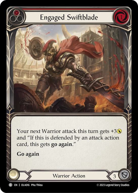 Engaged Swiftblade (Red), Blitz Deck: Heavy Hitters - Olympia OLA016
