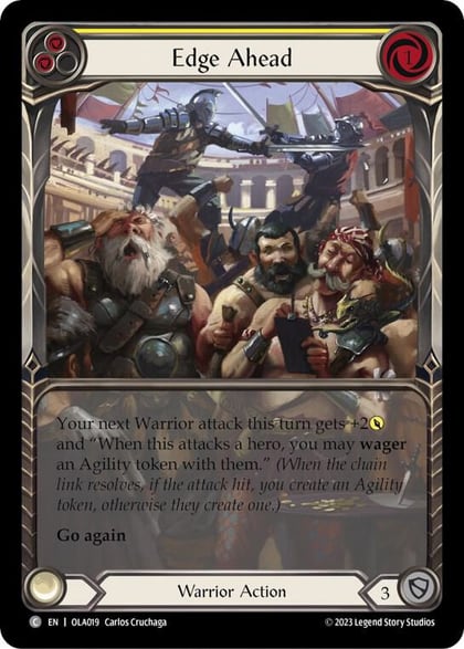 Edge Ahead (Yellow), Blitz Deck: Heavy Hitters - Olympia OLA019