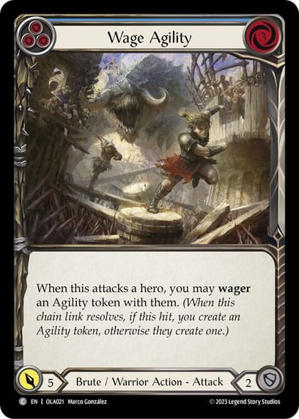 Wage Agility (Blue), Blitz Deck: Heavy Hitters - Olympia OLA021