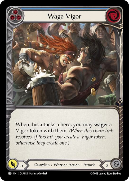 Wage Vigor (Blue), Blitz Deck: Heavy Hitters - Olympia OLA022