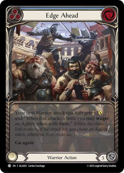 Edge Ahead (Blue), Blitz Deck: Heavy Hitters - Olympia OLA025