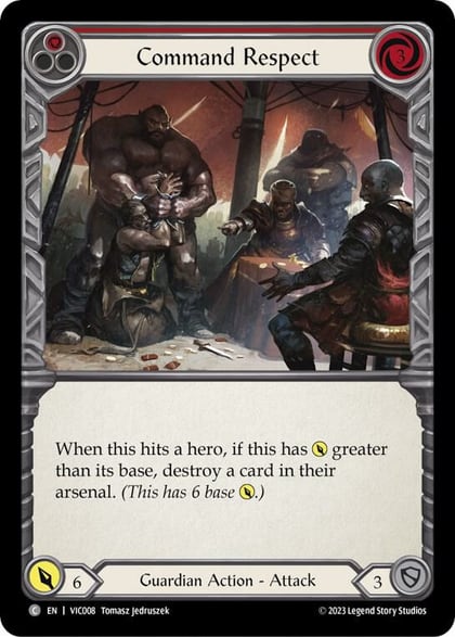 Command Respect (Red), Blitz Deck: Heavy Hitters - Victor VIC008