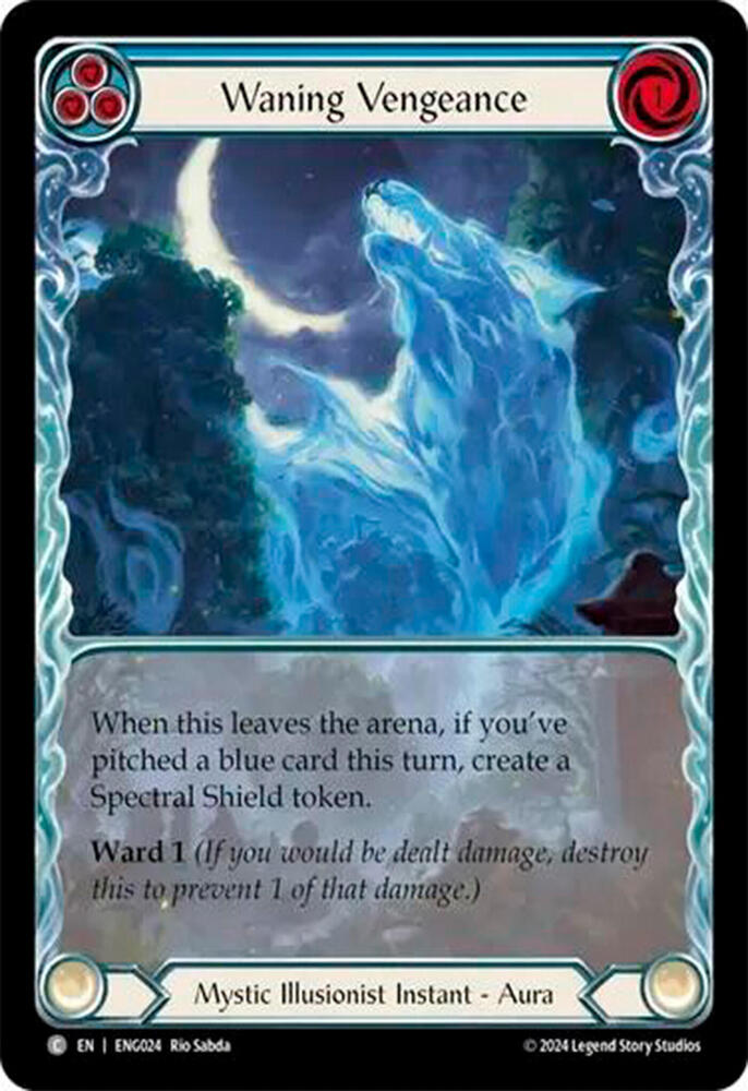 Waning Vengeance (Blue), Blitz Deck: Part the Mistveil - Enigma ENG024
