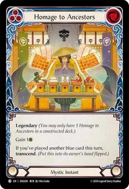 Homage to Ancestors, Blitz Deck: Part the Mistveil - Enigma ENG026