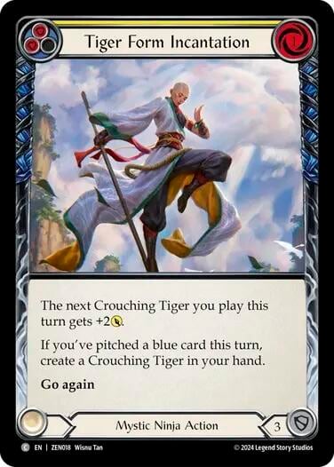 Tiger Form Incantation (Yellow), Blitz Deck: Part the Mistveil - Zen ZEN018