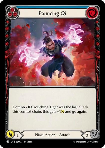 Pouncing Qi (Blue), Blitz Deck: Part the Mistveil - Zen ZEN023