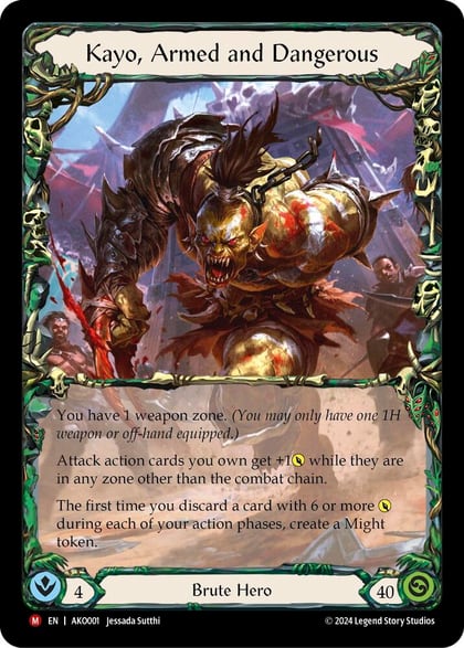 Kayo, Armed and Dangerous, Armory Deck: Kayo AKO001