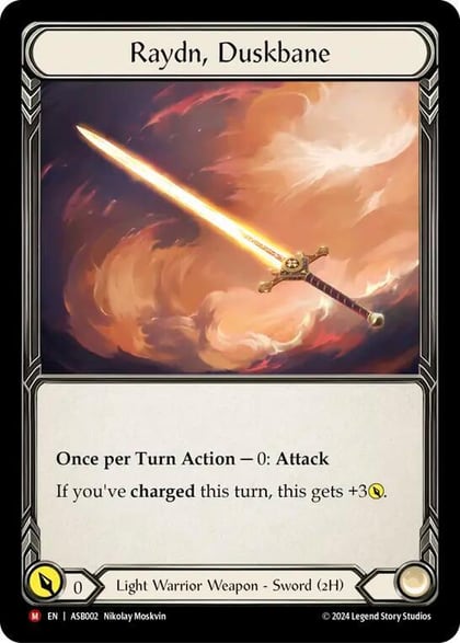 Raydn, Duskbane, Armory Deck: Boltyn ASB002
