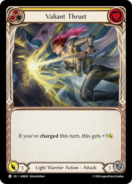 Valiant Thrust (Yellow), Armory Deck: Boltyn ASB024