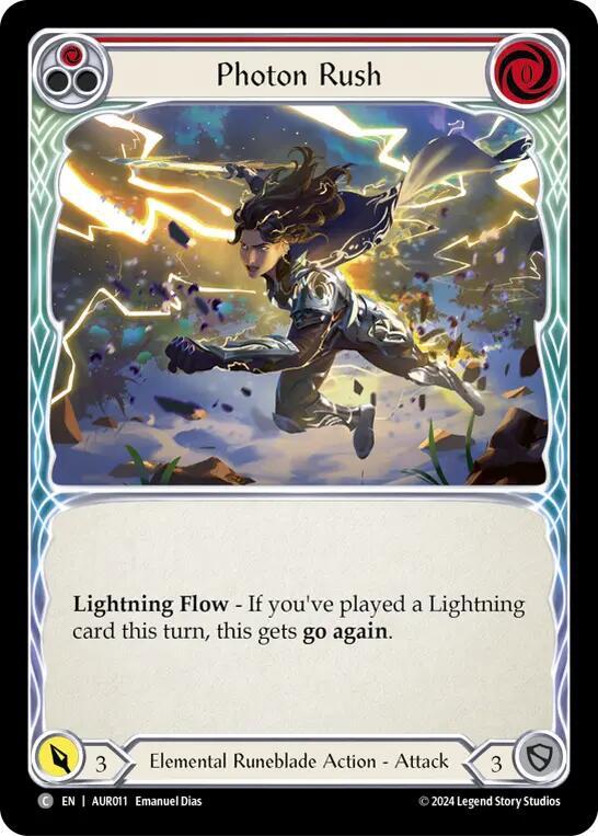 Photon Rush (Red), 1st Strike AUR011