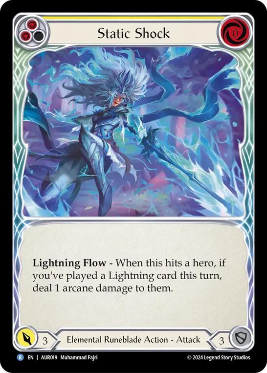 Static Shock (Yellow), 1st Strike AUR019