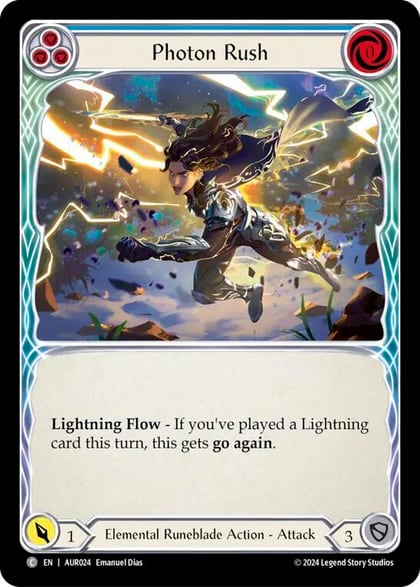 Photon Rush (Blue), 1st Strike AUR024