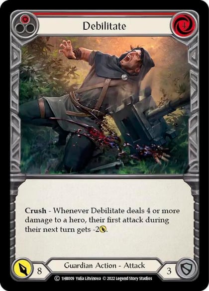 Debilitate (Red), Historic Pack 1 Blitz Deck: Bravo 1HB009