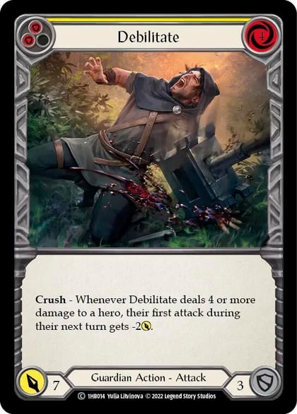 Debilitate (Yellow), Historic Pack 1 Blitz Deck: Bravo 1HB014