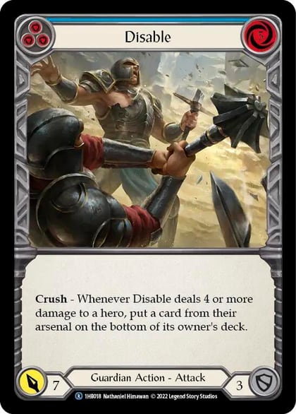 Disable (Blue), Historic Pack 1 Blitz Deck: Bravo 1HB018