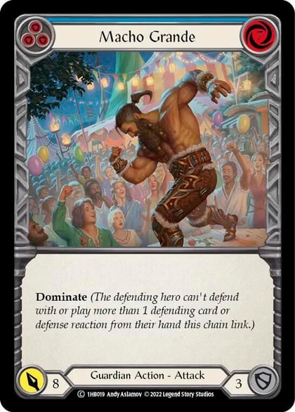 Macho Grande (Blue), Historic Pack 1 Blitz Deck: Bravo 1HB019