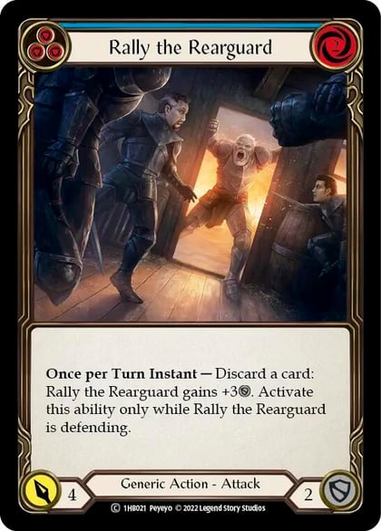 Rally the Rearguard (Blue), Historic Pack 1 Blitz Deck: Bravo 1HB021