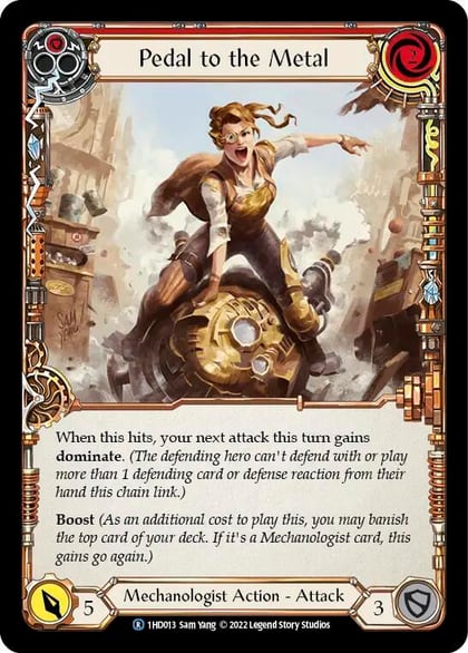 Pedal to the Metal (Red), Historic Pack 1 Blitz Deck: Dash 1HD013