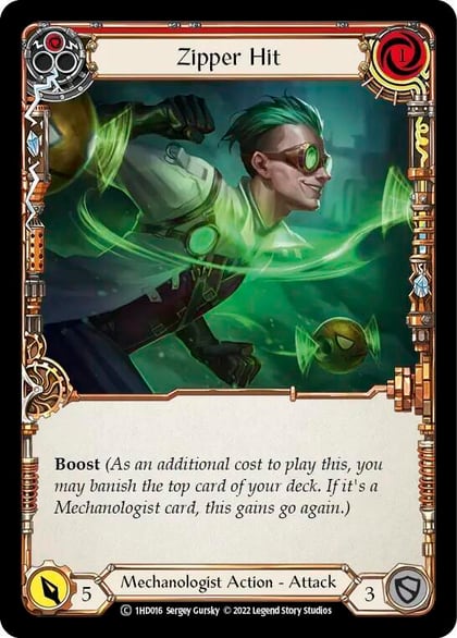 Zipper Hit (Red), Historic Pack 1 Blitz Deck: Dash 1HD016