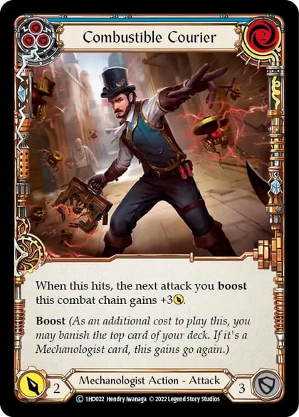 Combustible Courier (Blue), Historic Pack 1 Blitz Deck: Dash 1HD022