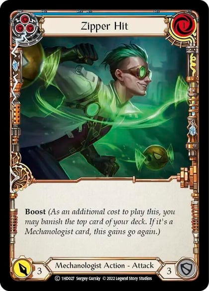 Zipper Hit (Blue), Historic Pack 1 Blitz Deck: Dash 1HD027