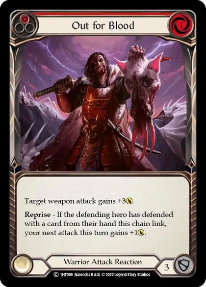 Out for Blood (Red), Historic Pack 1 Blitz Deck: Dorinthea 1HT009