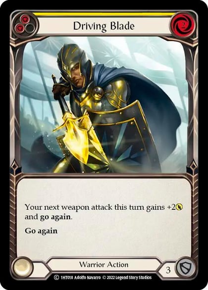 Driving Blade (Yellow), Historic Pack 1 Blitz Deck: Dorinthea 1HT018