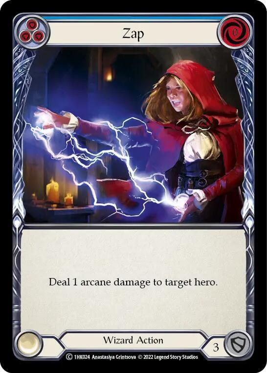 Zap (Blue), Historic Pack 1 Blitz Deck: Kano 1HK024