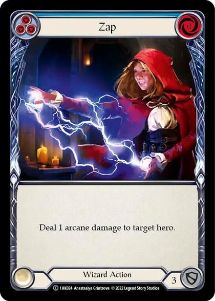 Zap (Blue), Historic Pack 1 Blitz Deck: Kano 1HK024