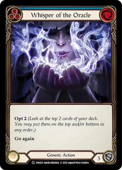 Whisper of the Oracle (Blue), Historic Pack 1 Blitz Deck: Kano 1HK025