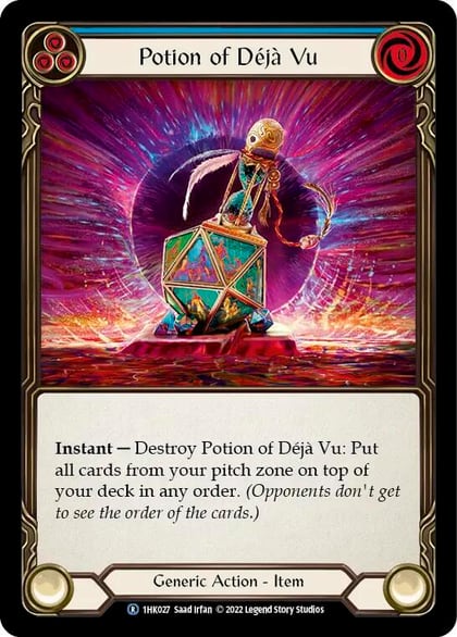 Potion of Deja Vu (Blue), Historic Pack 1 Blitz Deck: Kano 1HK027