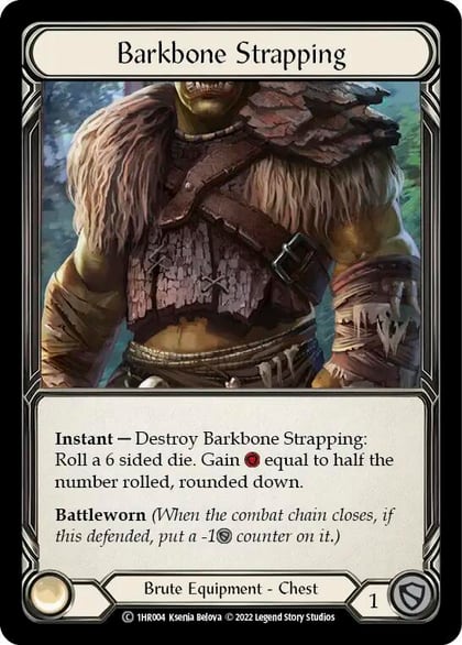Barkbone Strapping, Historic Pack 1 Blitz Deck: Rhinar 1HR004