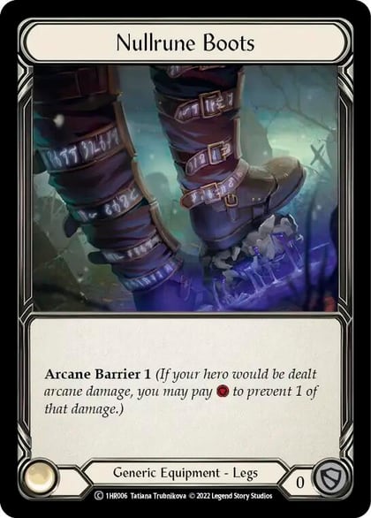 Nullrune Boots, Historic Pack 1 Blitz Deck: Rhinar 1HR006
