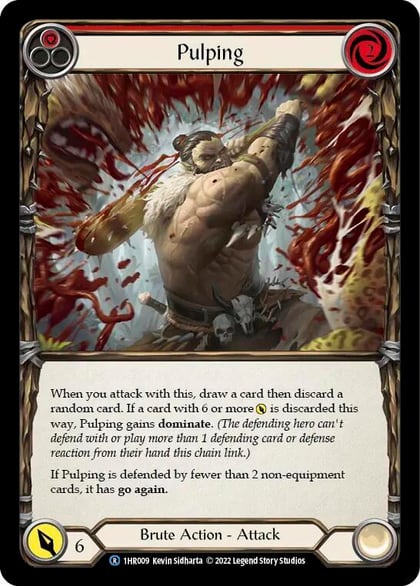 Pulping (Red), Historic Pack 1 Blitz Deck: Rhinar 1HR009