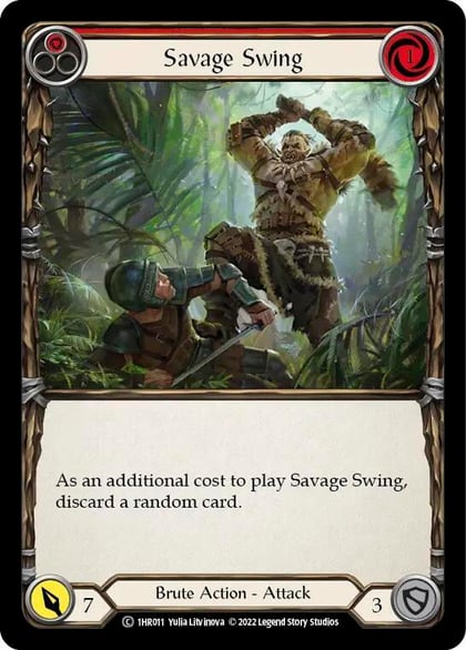 Savage Swing (Red), Historic Pack 1 Blitz Deck: Rhinar 1HR011