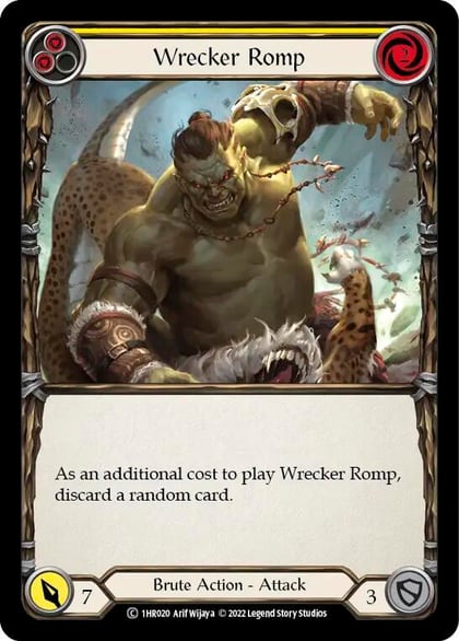 Wrecker Romp (Yellow), Historic Pack 1 Blitz Deck: Rhinar 1HR020