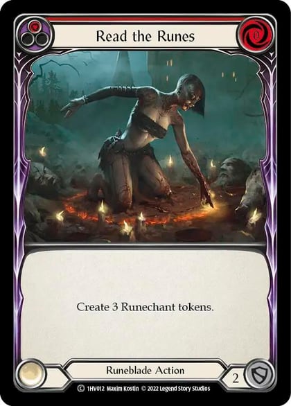 Read the Runes (Red), Historic Pack 1 Blitz Deck: Viserai 1HV012