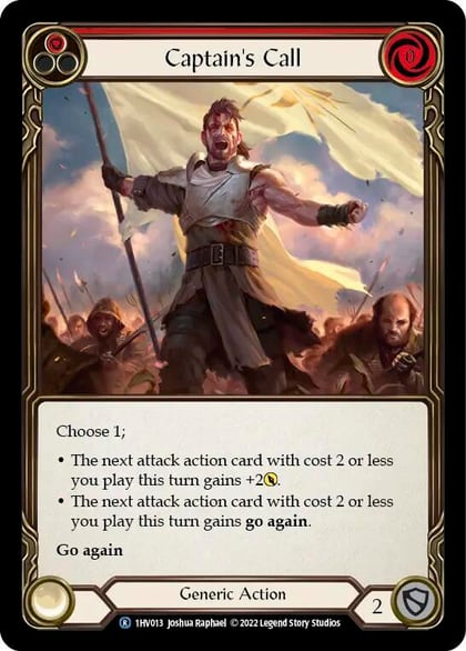 Captain's Call (Red), Historic Pack 1 Blitz Deck: Viserai 1HV013