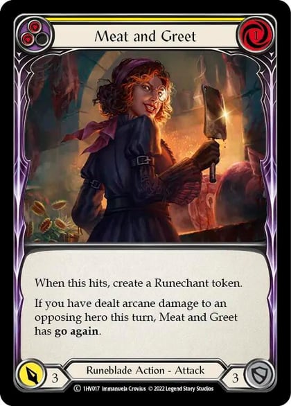 Meat and Greet (Yellow), Historic Pack 1 Blitz Deck: Viserai 1HV017