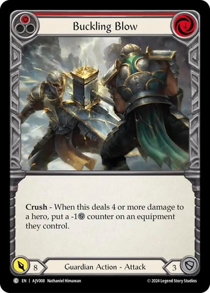 Buckling Blow (Red), Armory Deck: Jarl Vetreidi AJV008