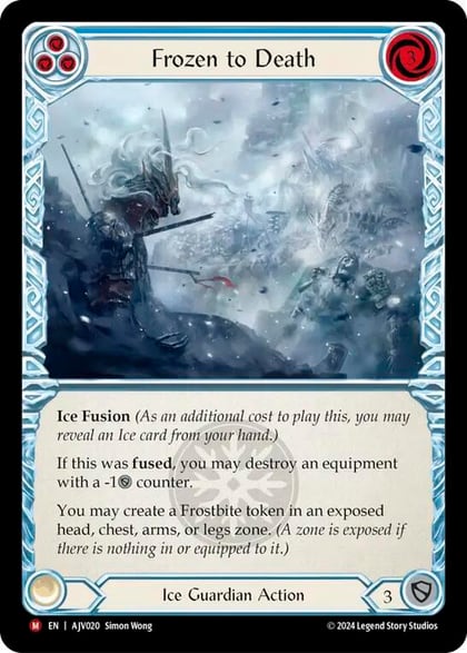 Frozen to Death, Armory Deck: Jarl Vetreidi AJV020