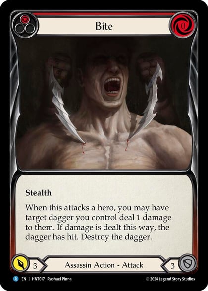 Bite (Red), The Hunted HNT017
