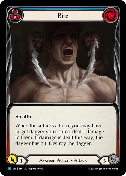 Bite (Blue), The Hunted HNT019