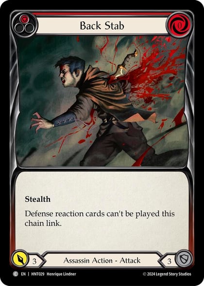 Back Stab (Red), The Hunted HNT029