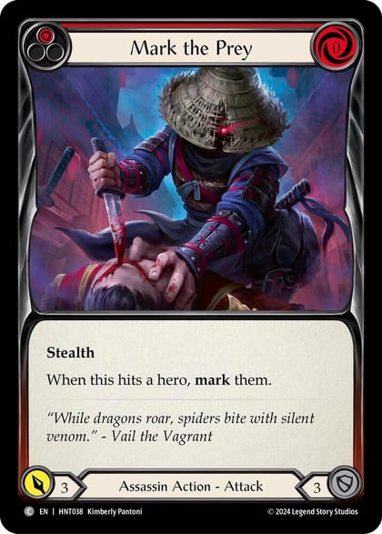 Mark the Prey (Red), The Hunted HNT038