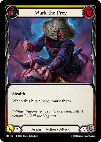 Mark the Prey (Yellow), The Hunted HNT039