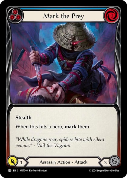Mark the Prey (Blue), The Hunted HNT040