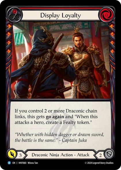 Display Loyalty (Red), The Hunted HNT060